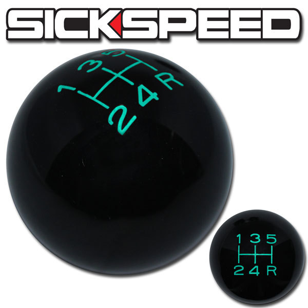 BLACK/TEAL VINTAGE SHIFT KNOB 5 SPEED SHORT THROW SHIFTER SELECTOR 12X1.75 K05 BLACK/TEAL VINTAGE SHIFT KNOB 5 SPEED SHORT THROW SHIFTER SELECTOR 12X1.75 K05