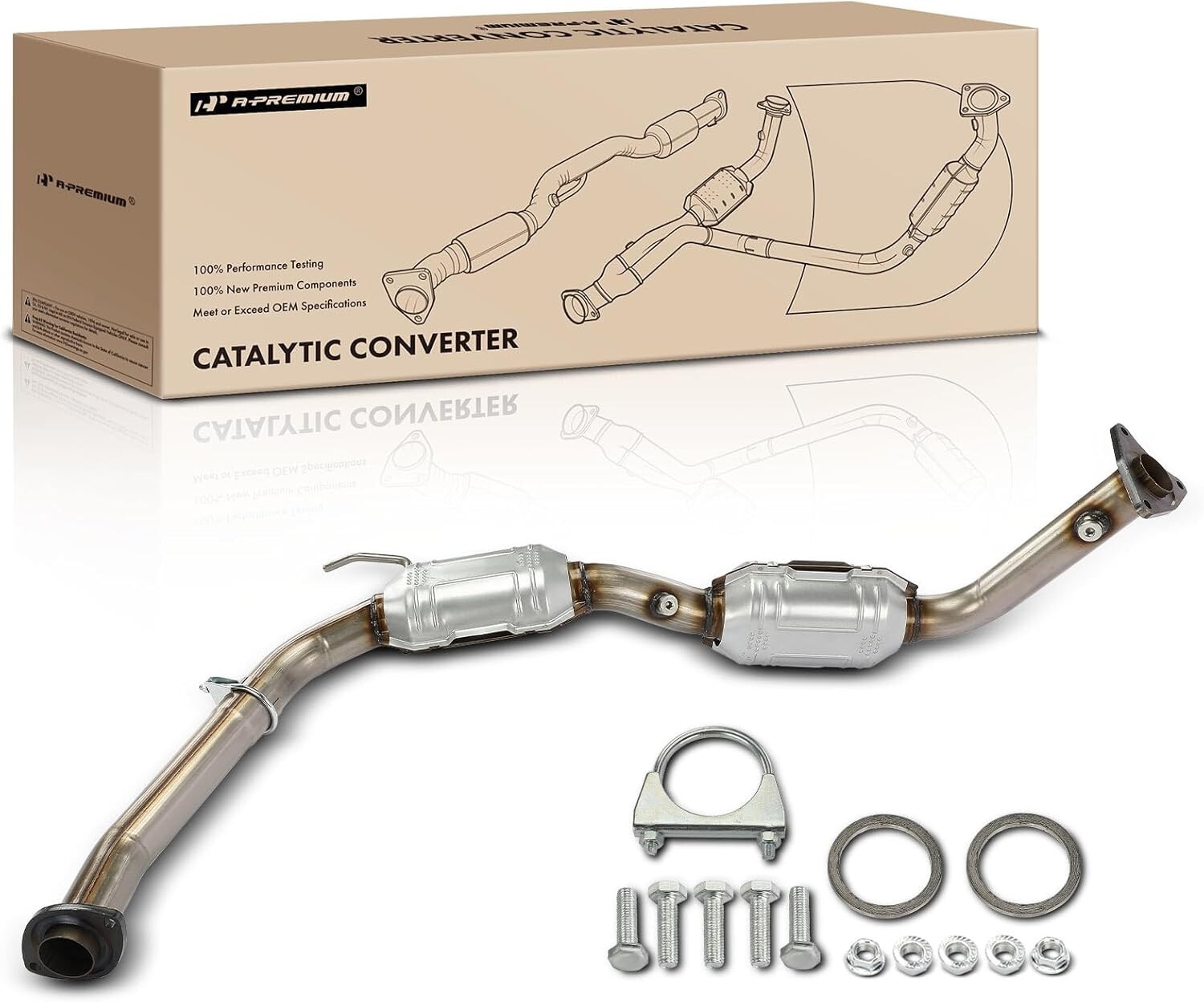 A-Premium Left Catalytic Converter Compatible Toyota Tundra 08-19 - SEE DESCR A-Premium Left Catalytic Converter Compatible Toyota Tundra 08-19 - SEE DESCR