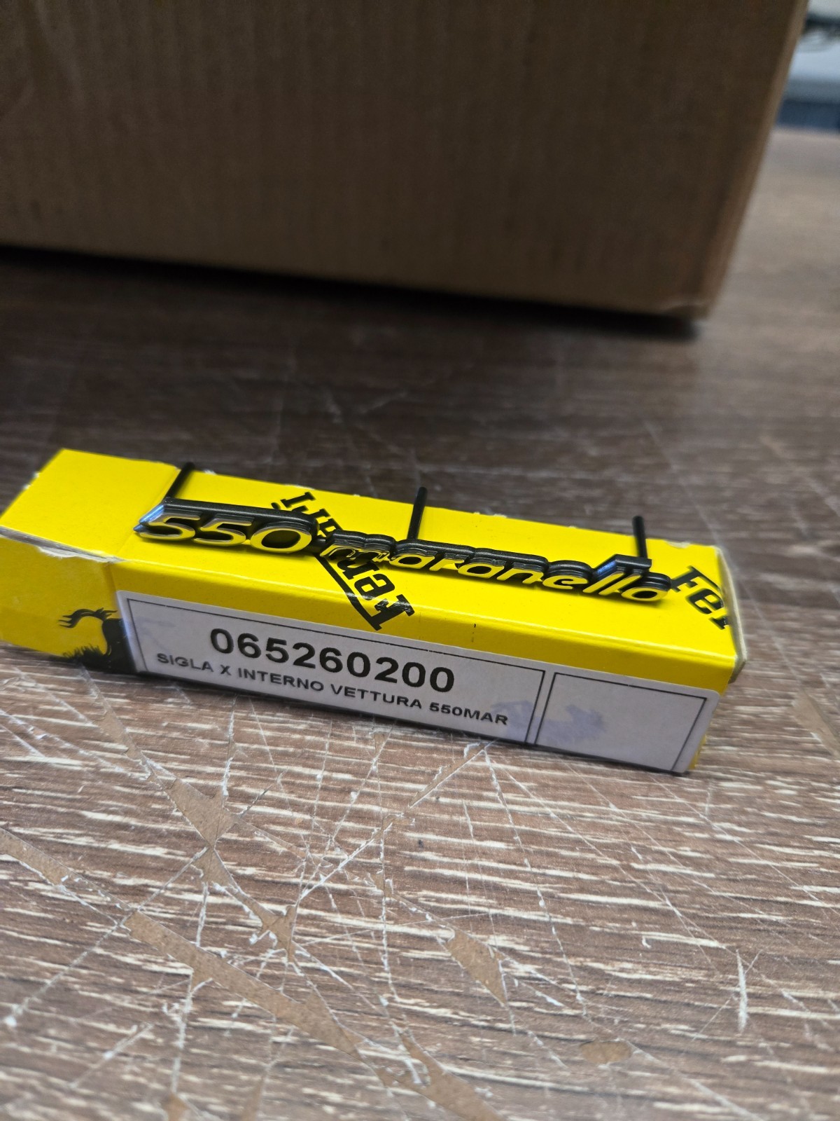 Ferrari 550 maranello emblem dash 65260200 new oem Ferrari 550 maranello emblem dash 65260200 new oem