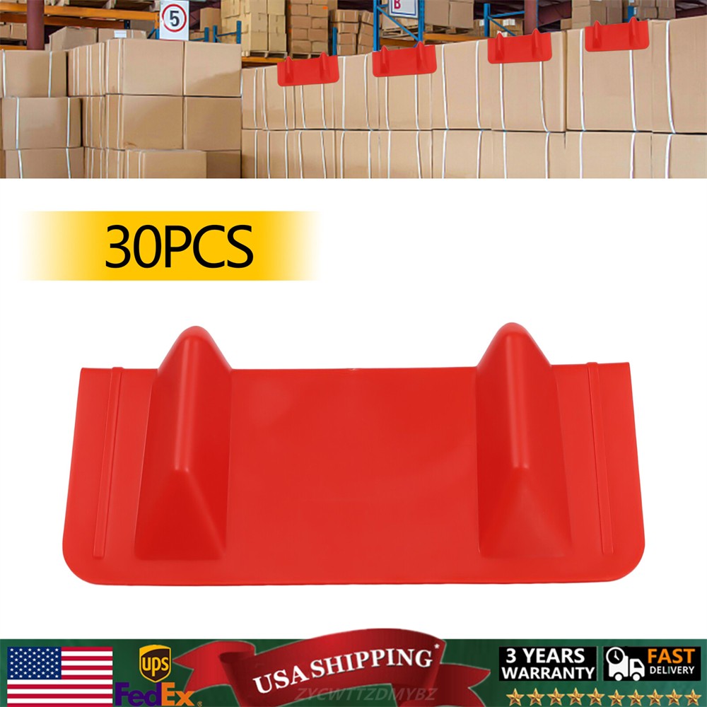 30-Pack Red PP V Shaped Corner Edge Protector Flatbed Tow Truck Trailer 10\