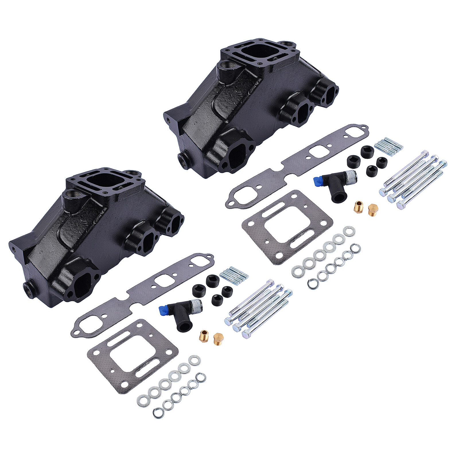For 1985-2002 Mercruiser Barr Marine 4.3L V6 99745 51220 Pair Exhaust Manifolds