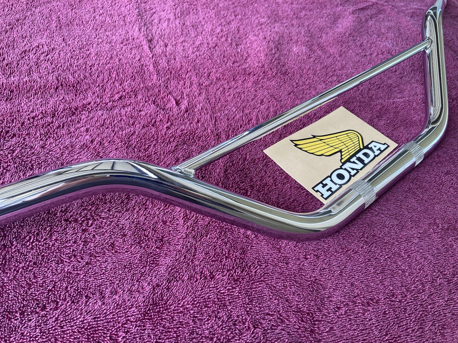 HONDA 1973 1974 CR125 CR250 ELSINORE Handlebar new Chrome MADE IN USA VMX CR250M HONDA 1973 1974 CR125 CR250 ELSINORE Handlebar new Chrome MADE IN USA VMX CR250M