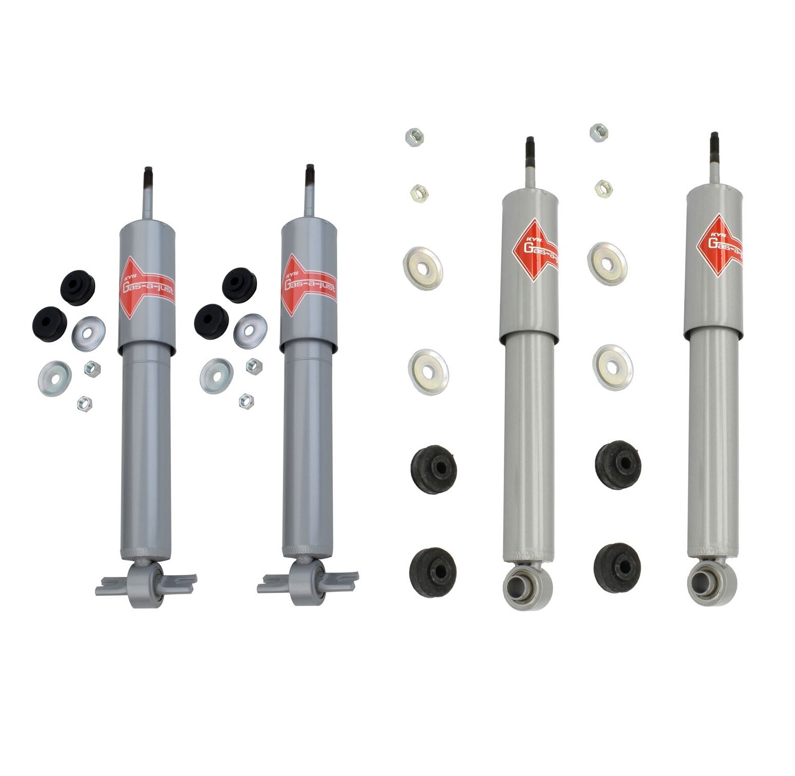 KYB Gas-a-Just Front & Rear Shock Absorbers For Chevrolet Corvette 1989-1996