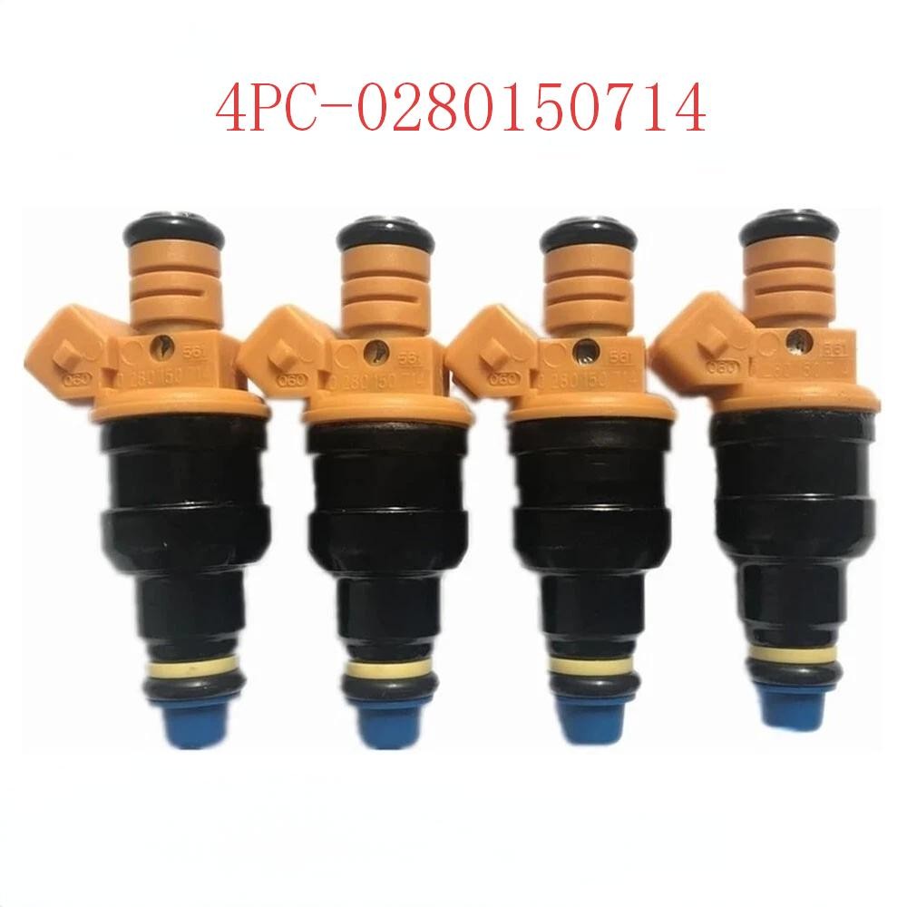 4X New Genuine Bosch Fuel Injectors 0280150714 for BMW 318i 1.8L 4-Cyl