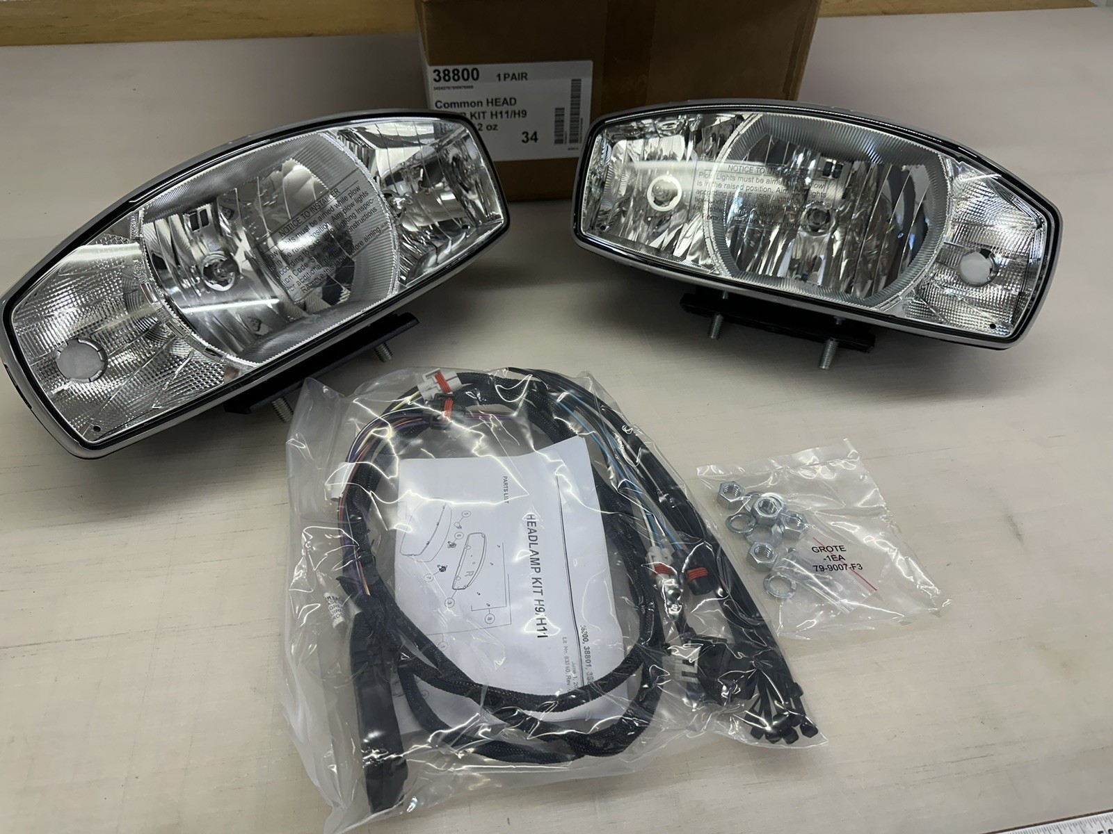 Western  Fisher SnowEx  Snowplow Nighthawk Headlights