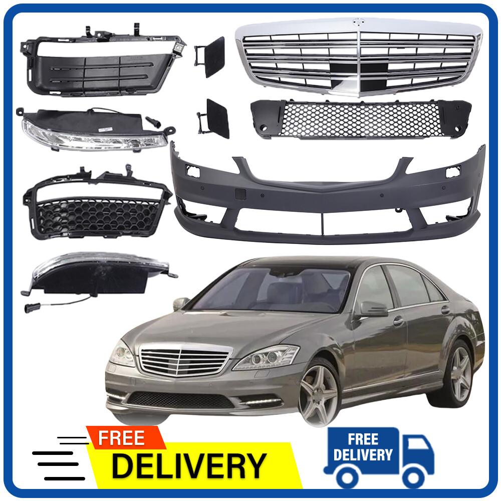 New S63/65 AMG Style Front Bumper Grille Fit Benz S-Class W221 S550 07-13