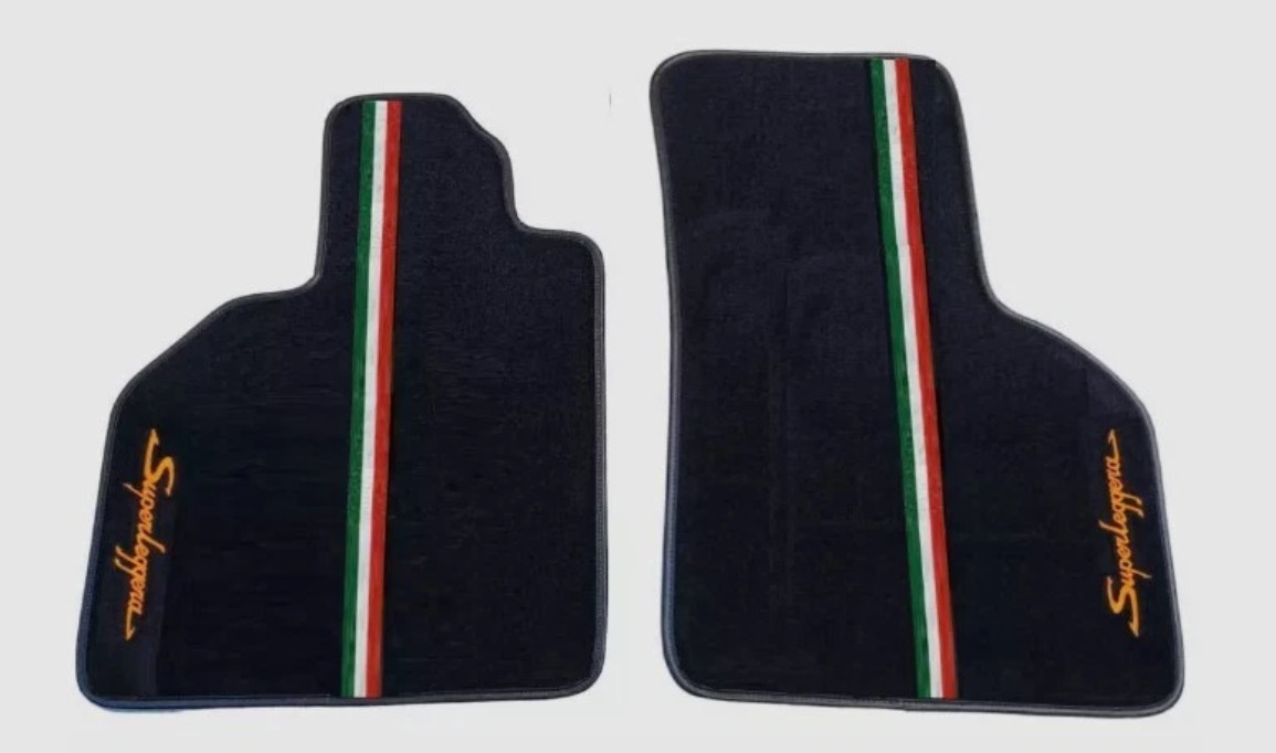 Fit For Gallardo Superleggera Floor mats carpet Black fits 2004-2014 - 2 pcs
