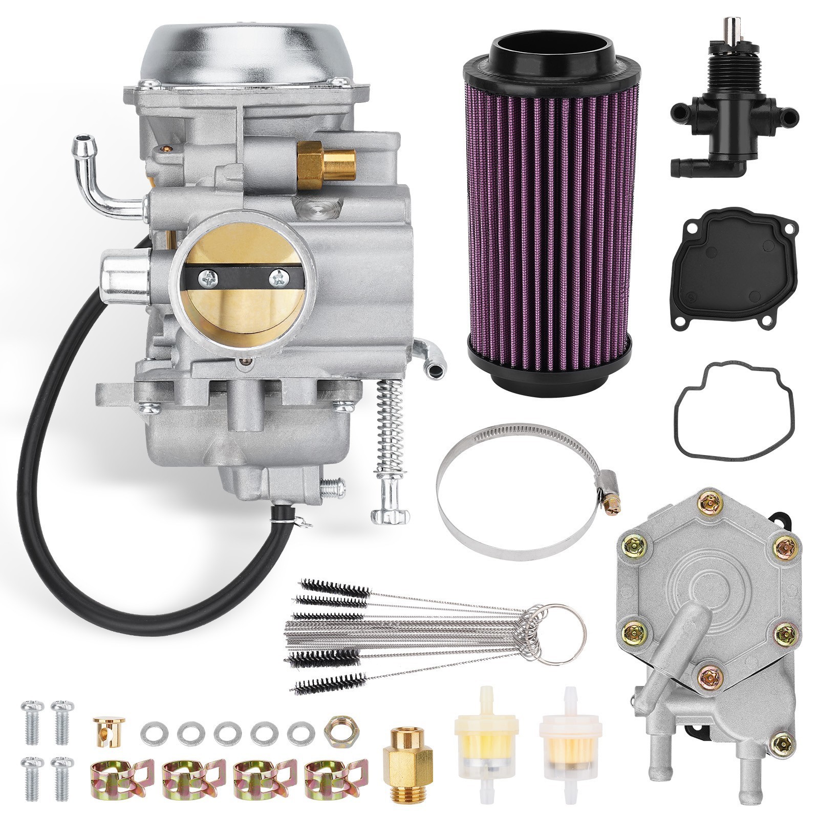Carburetor w/ Fuel Pump Kit For Polaris Sportsman 500 400 450 335 700 600 4X4