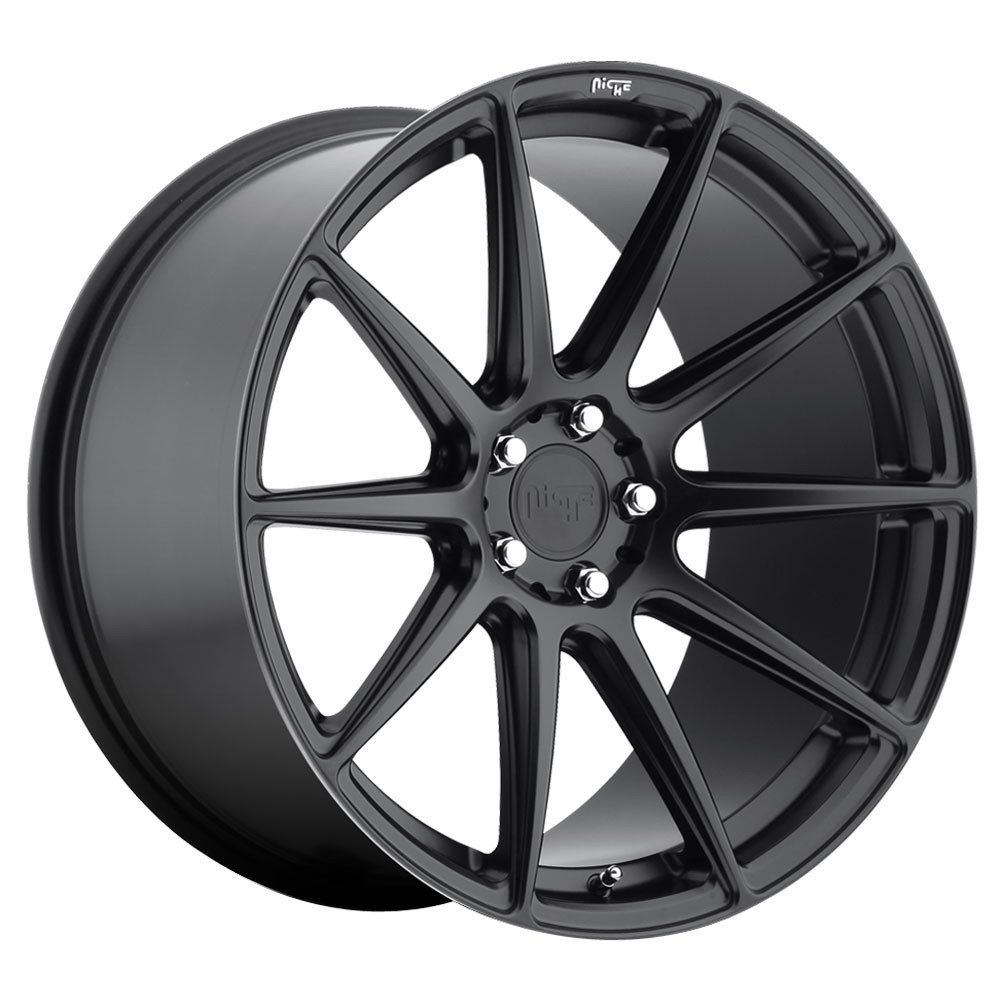 NICHE Essen M147 Rim 20X10.5 5X112 Offset 27 Matte Black (Quantity of 1)