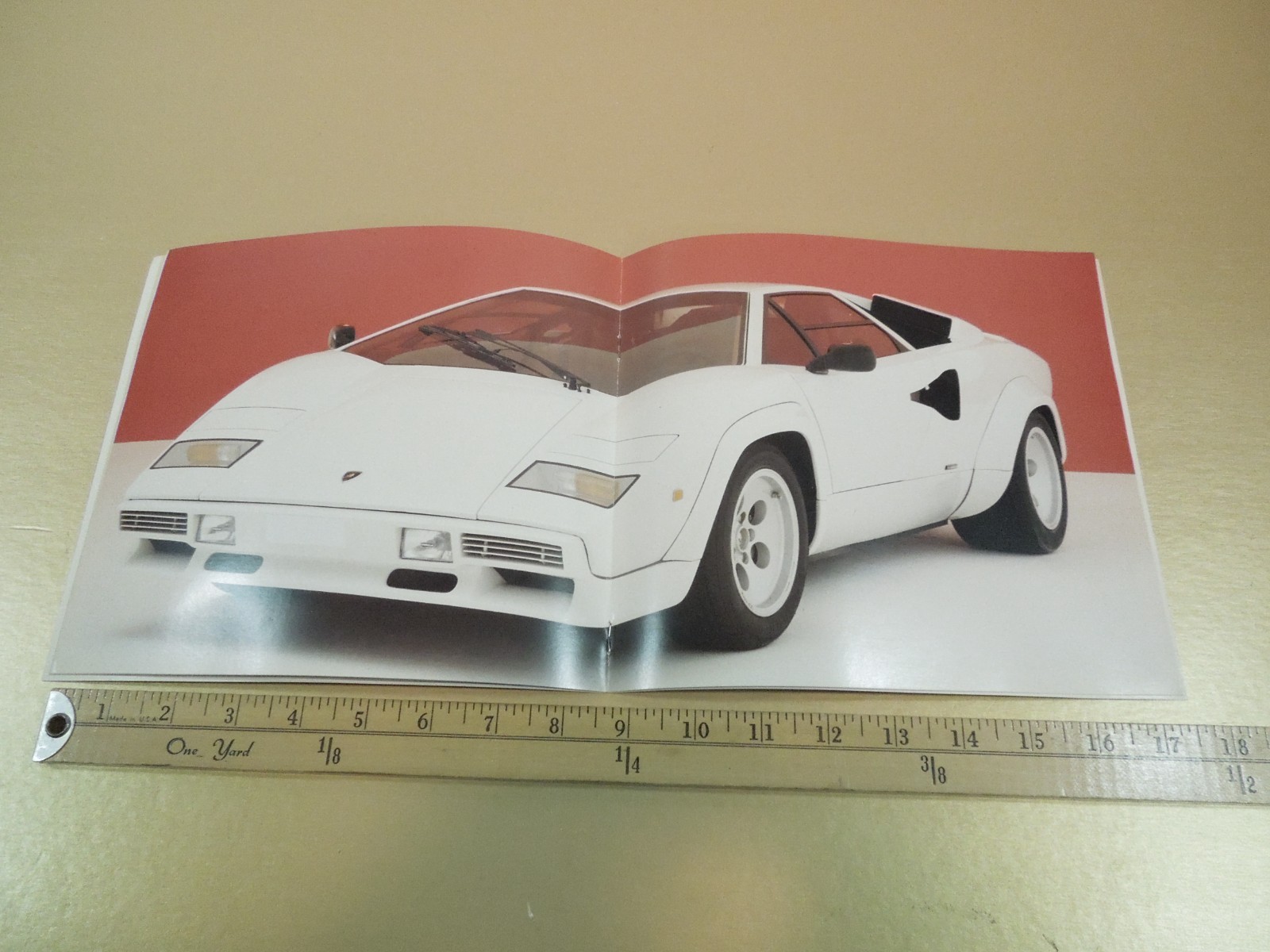VINTAGE NOS ORIGINAL LAMBORGHINI COUNTACH QUATTROVALVOLE SALES BROCHURE VINTAGE NOS ORIGINAL LAMBORGHINI COUNTACH QUATTROVALVOLE SALES BROCHURE