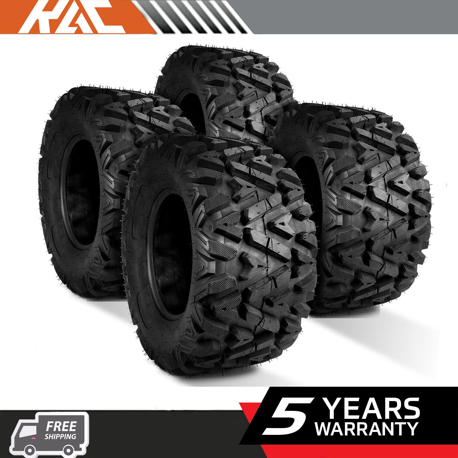 Set 4 26x9-12 6 Ply ATV Tires 26x11-12 UTV Mud Heavy Duty Tubeless All Terrain