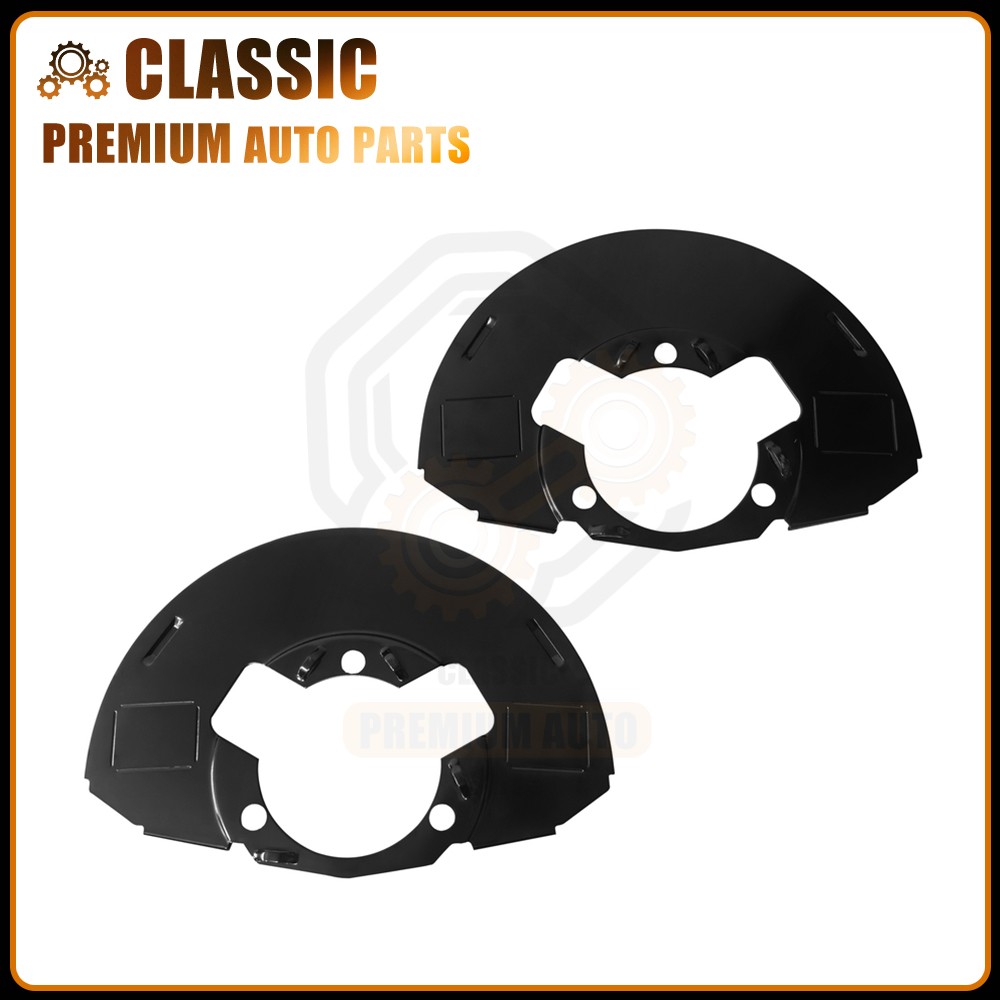 2pcs Front Black Brake Dust Shield For Chevrolet Silverado 1500 GMC Sierra 1500