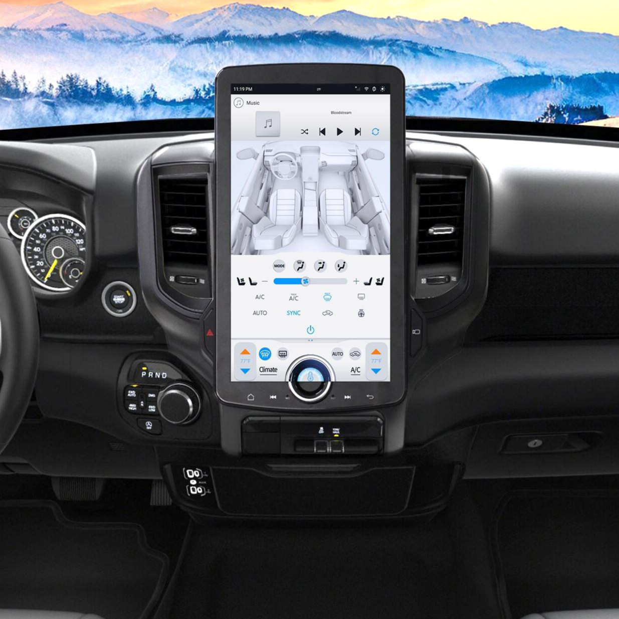 15.6\'\' For Dodge RAM 2019-2024 CarPlay Car Stereo Radio GPS Navi WIFI 8+128G