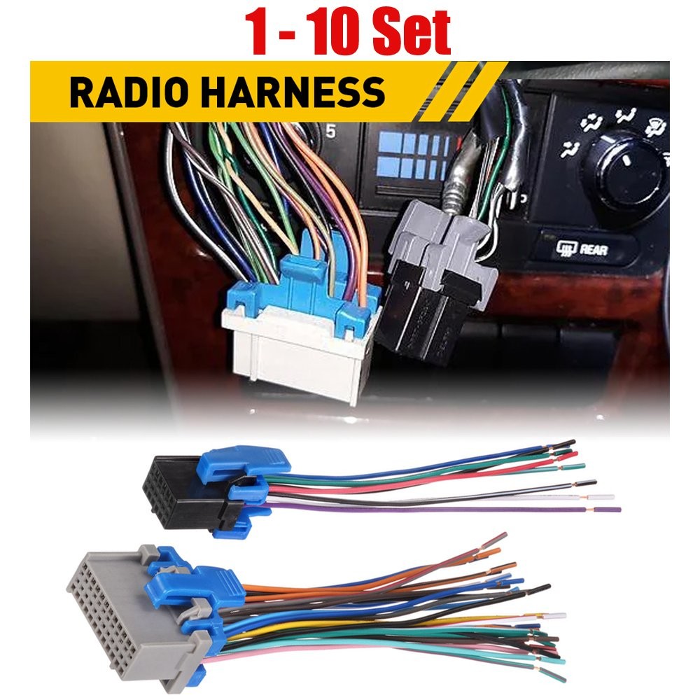 1-10Set Stereo Radio Wiring Harness 71-2003-1 Replace Fit GMC 2003-2006 Yukon