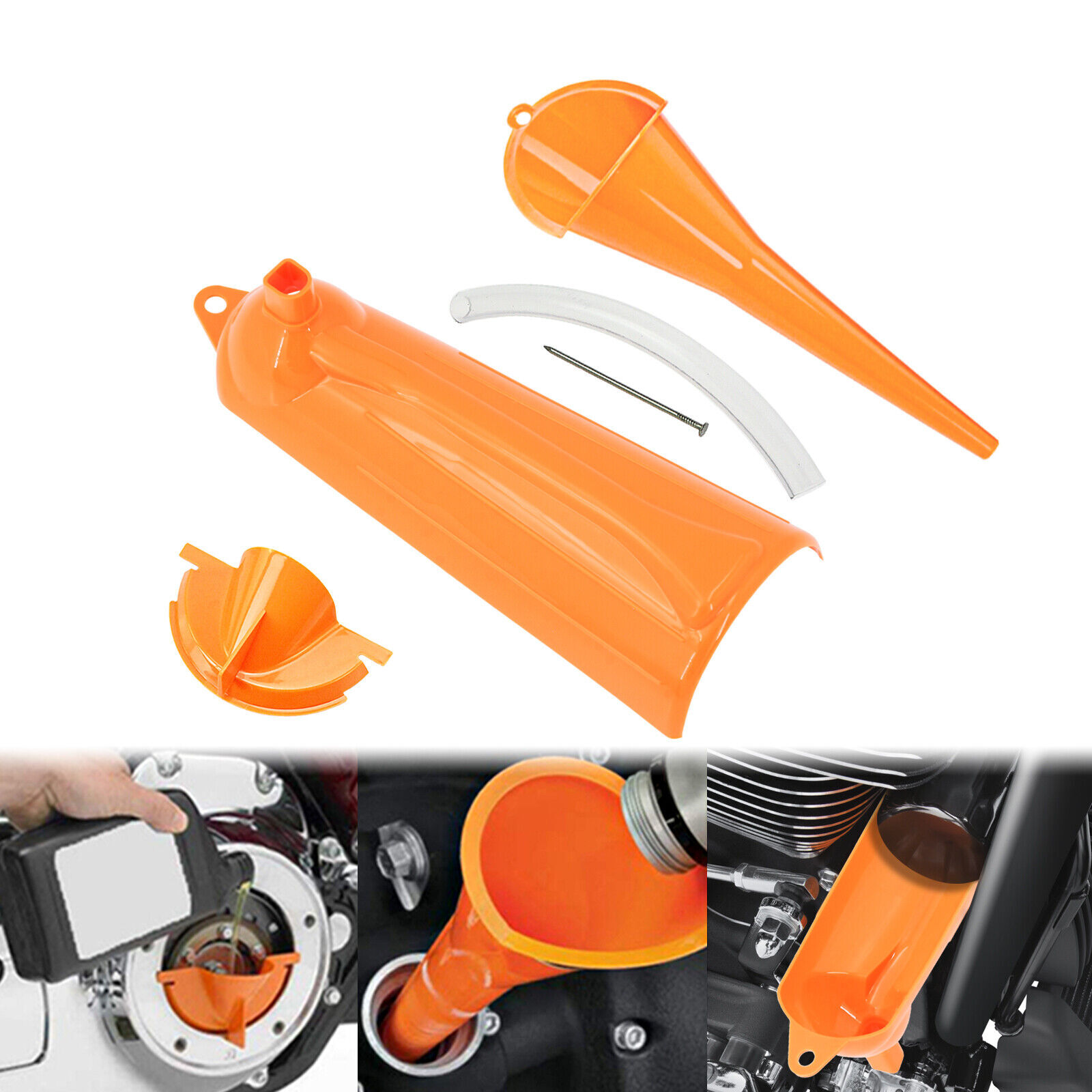 Oil Change Kit Drain Fill Oil Funnel Transmission Crankcase For Harley Touring