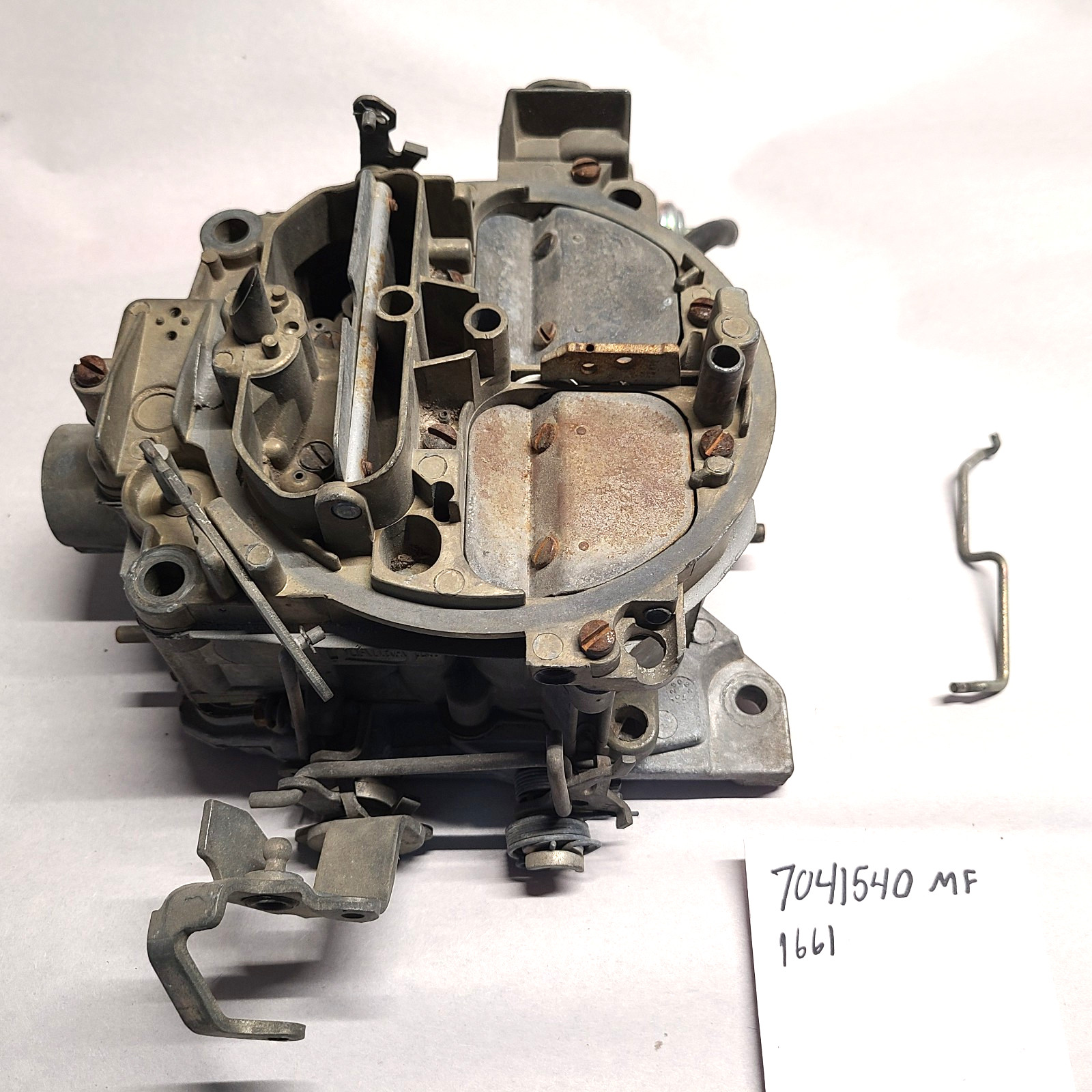 ROCHESTER QUADRAJET CARBURETOR 7041540 MF 1661 USED VINTAGE CORE ROCHESTER QUADRAJET CARBURETOR 7041540 MF 1661 USED VINTAGE CORE