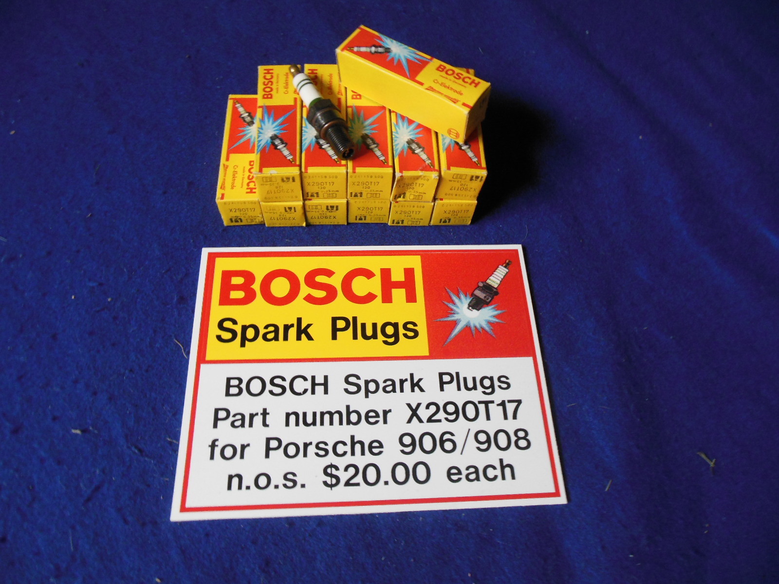 NOS Bosch Racing Spark Plugs Porsche 906  908 X290T17 Price Per Plug LgQty Avail