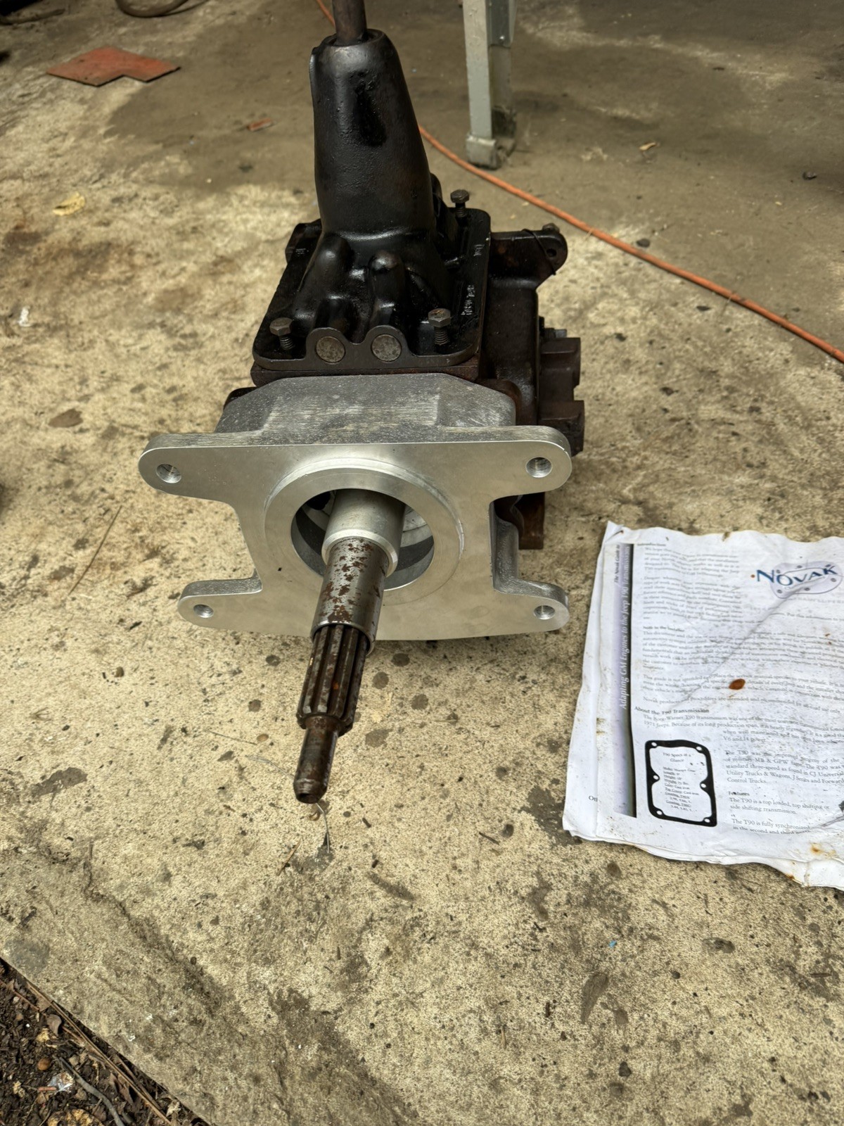 For Willys Jeep CJ5 CJ3A 3Speed Manual Transmission rblt and with novak adapter For Willys Jeep CJ5 CJ3A 3Speed Manual Transmission rblt and with novak adapter