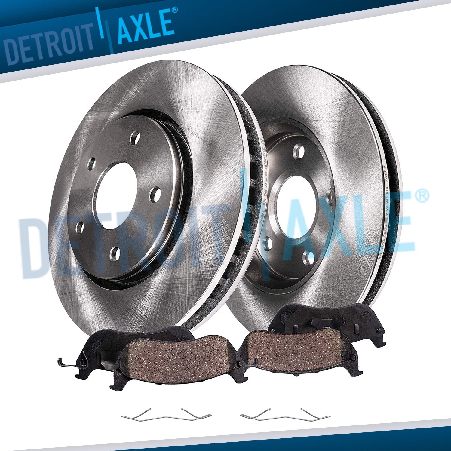 10.94'' 278mm Front Disc Rotors Ceramic Brake Pads for Ford Focus Volvo C30 S40