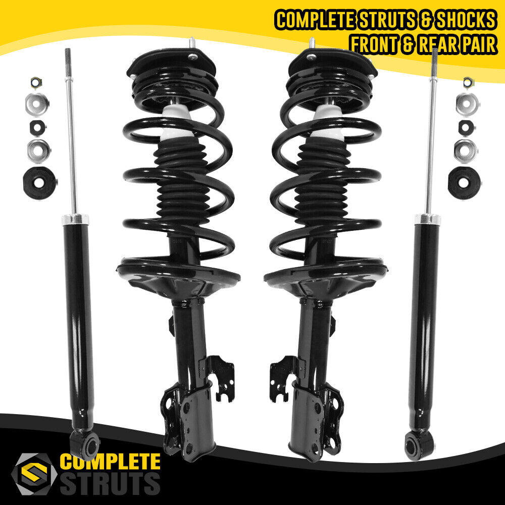 Front Complete Struts & Rear Shock Absorbers for 2011-2019 Toyota Sienna AWD