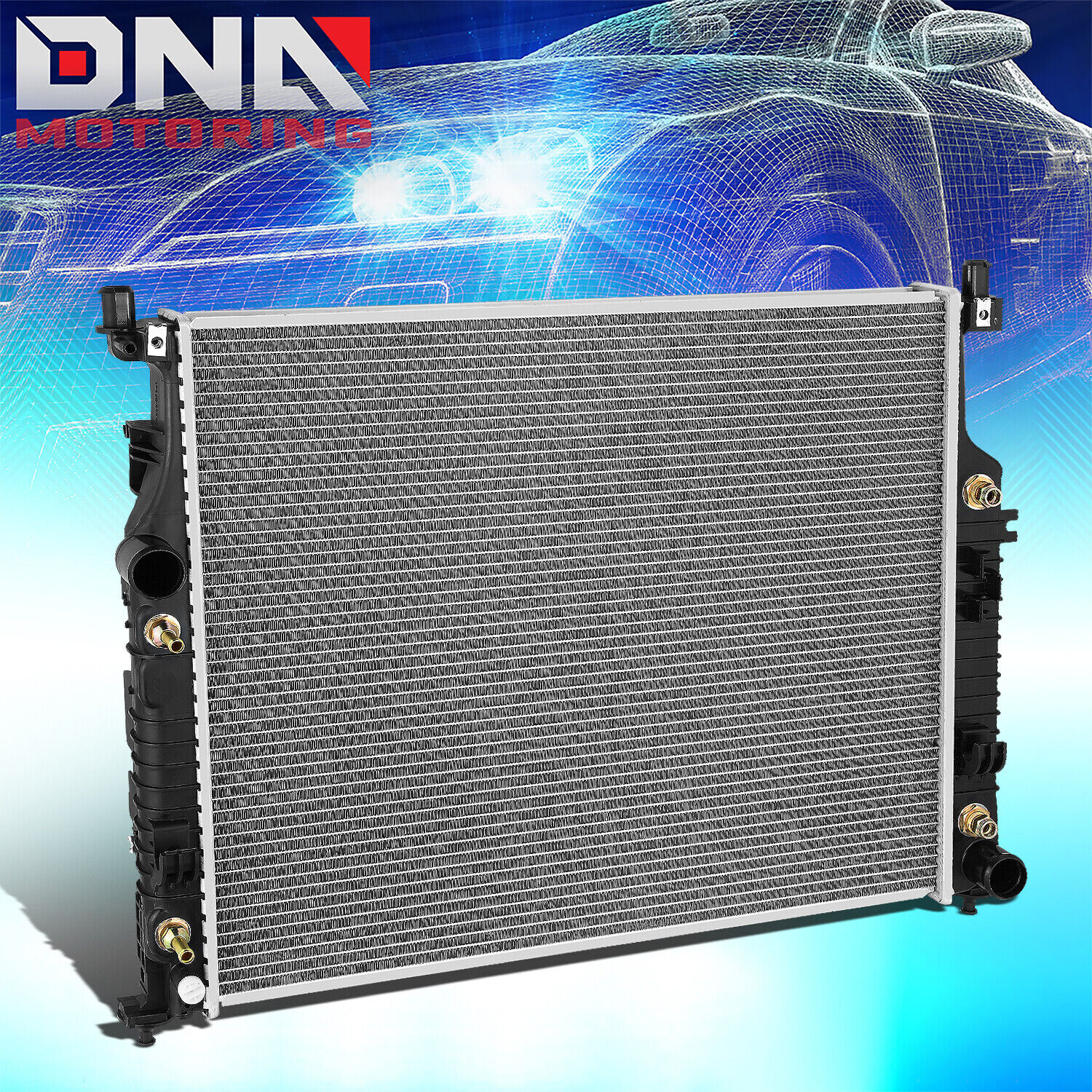 For 2007-2011 Mercedes-Benz ML63 R63 AMG R320 AT Radiator Aluminum Core 13170