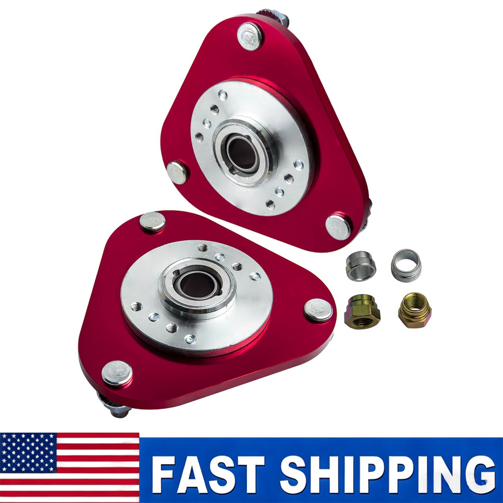 2 Pcs Coil Spring Front Mount Camber Plates for Toyota Celica 2000-2006