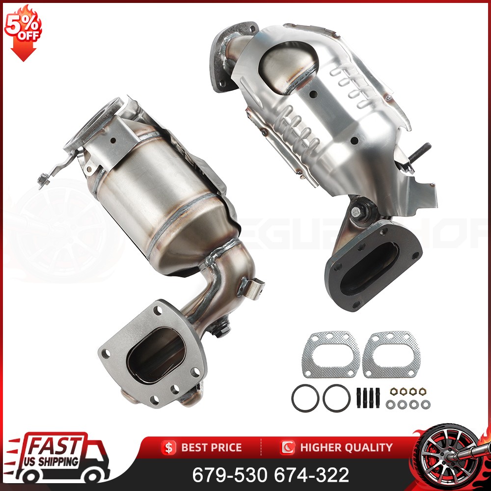 Fits 2017-2020 Toyota Sienna 3.5L Front Manifold Catalytic Converter Bank1 & 2