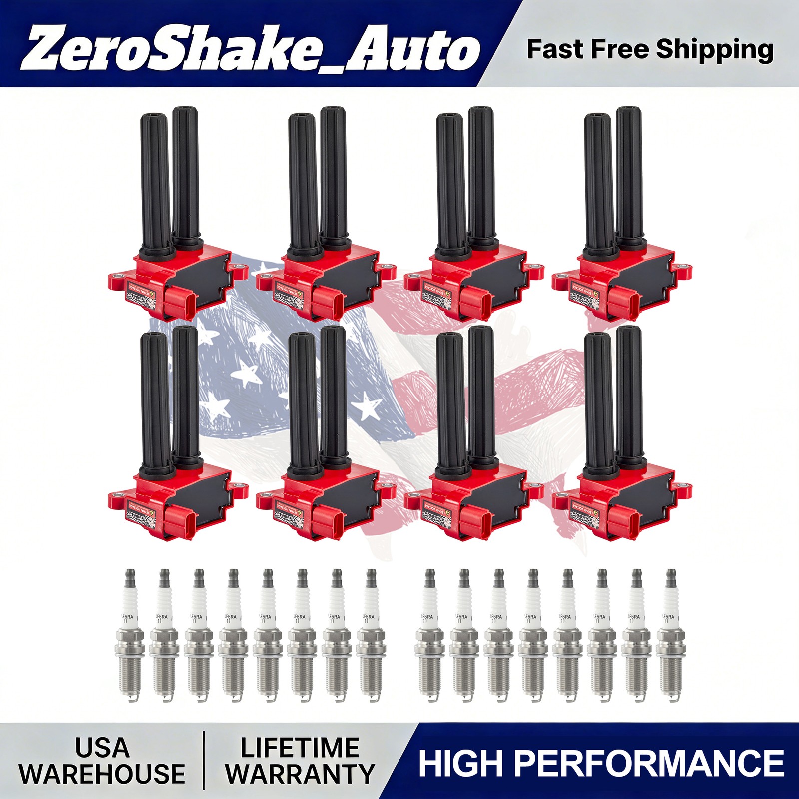 HIGH PERFORMANCE Spark Plug and Coil Packs for Dodge Ram 1500 5.7L V8 HEMI UF504
