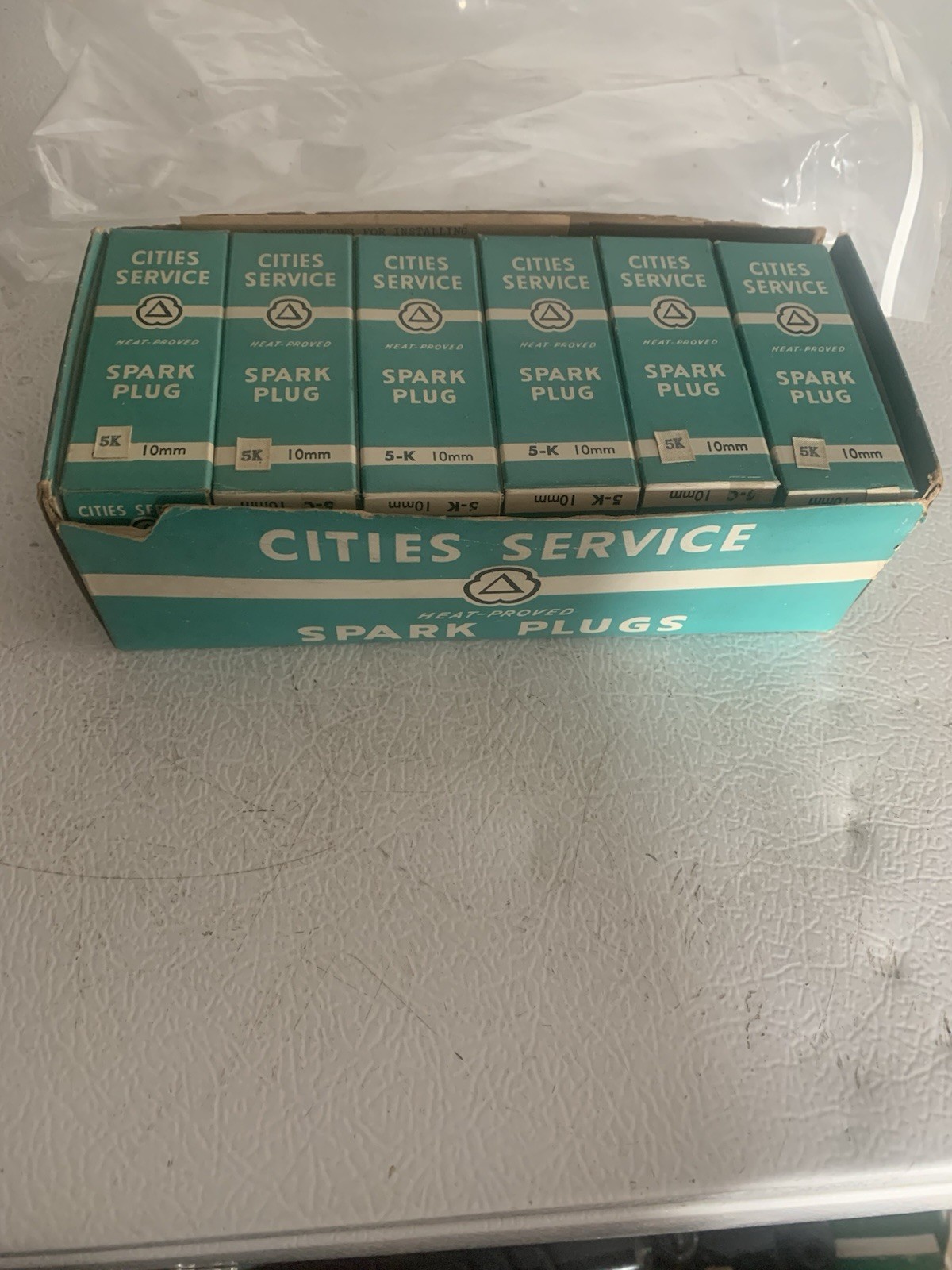 Cities Service 5-K 10MM Spark Plugs Box Of 12