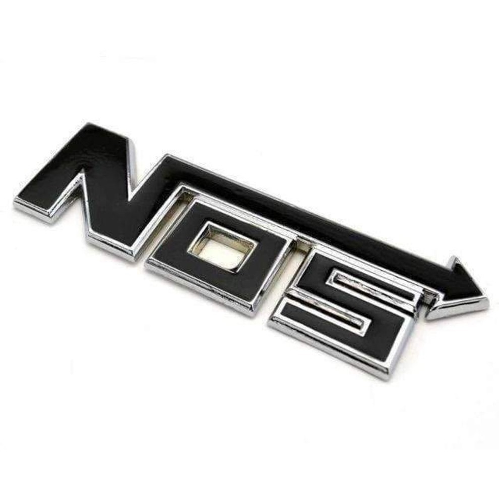 NOS Black Emblem Replacement Badge Ornament Decal 3D Sticker
