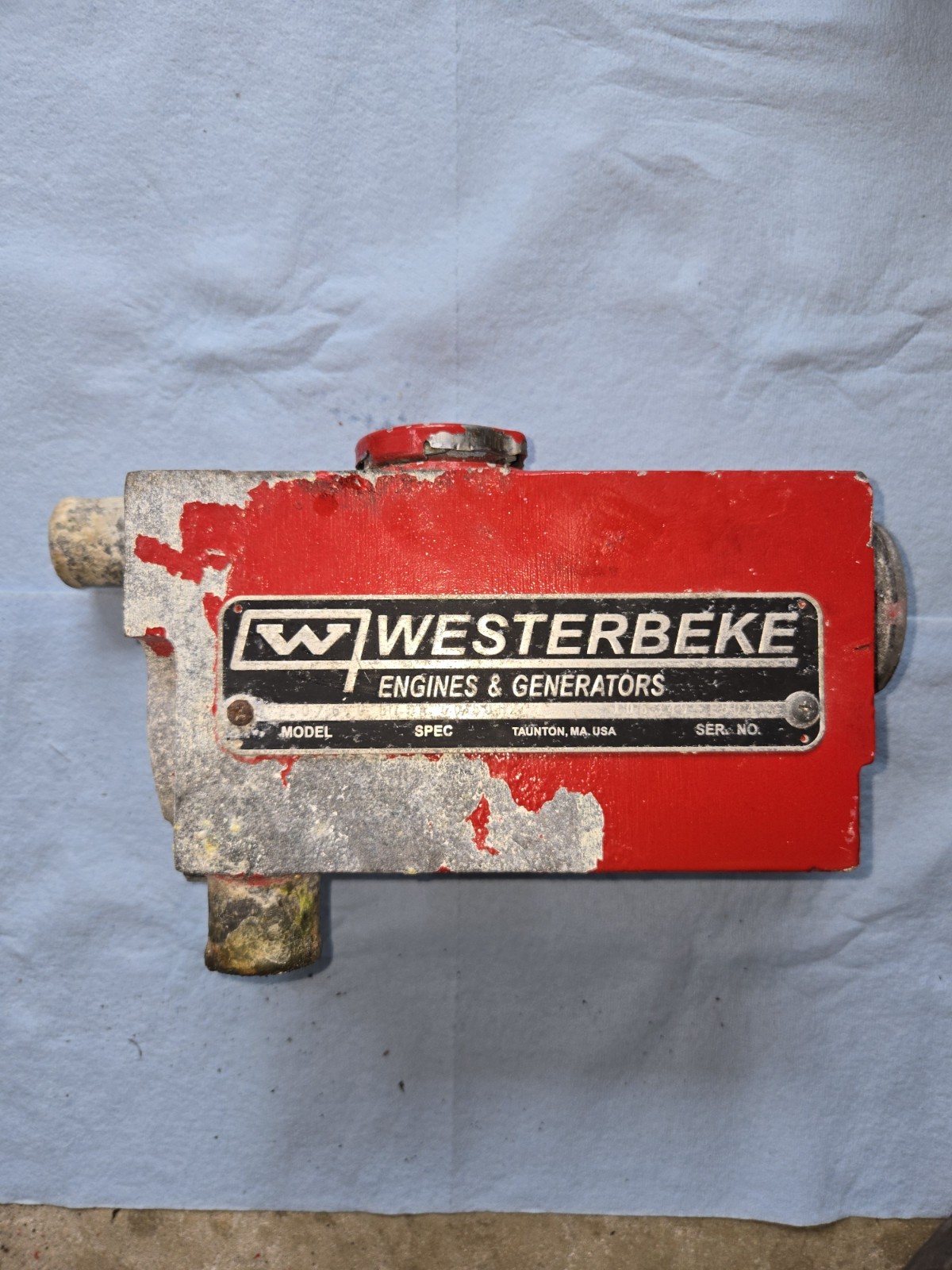 Marine Genset Westerbeke Exhaust Manifold 8.0 Btda Marine Genset Westerbeke Exhaust Manifold 8.0 Btda