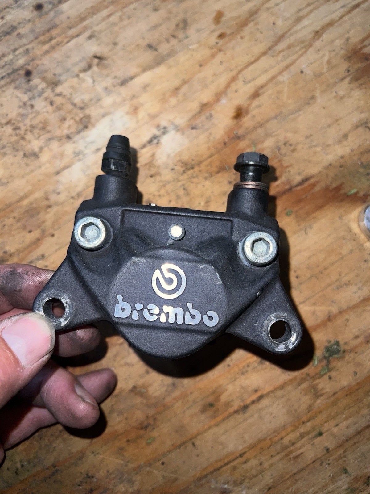 BREMBO P32F Brake Caliper and Pads Rear (black)
