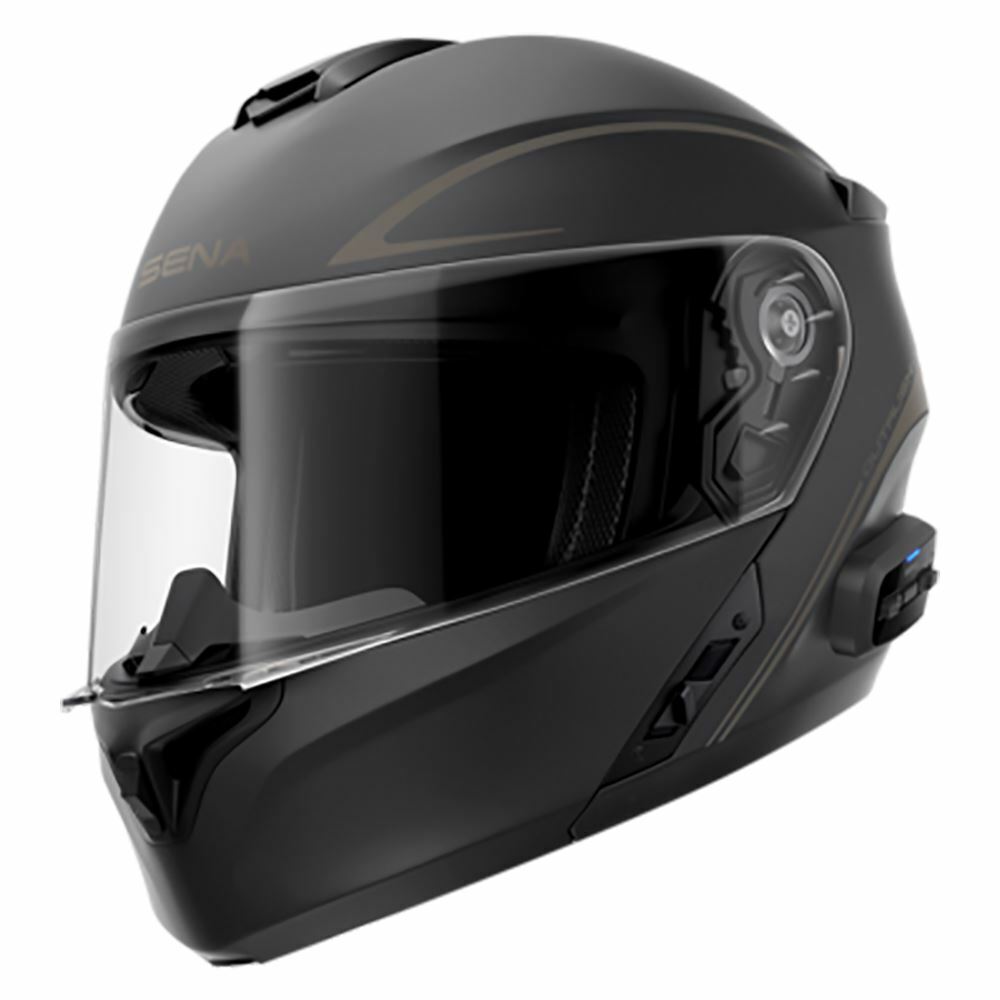 Sena Outrush R Modular Smart Bluetooth Helmet - Matte Black - Small