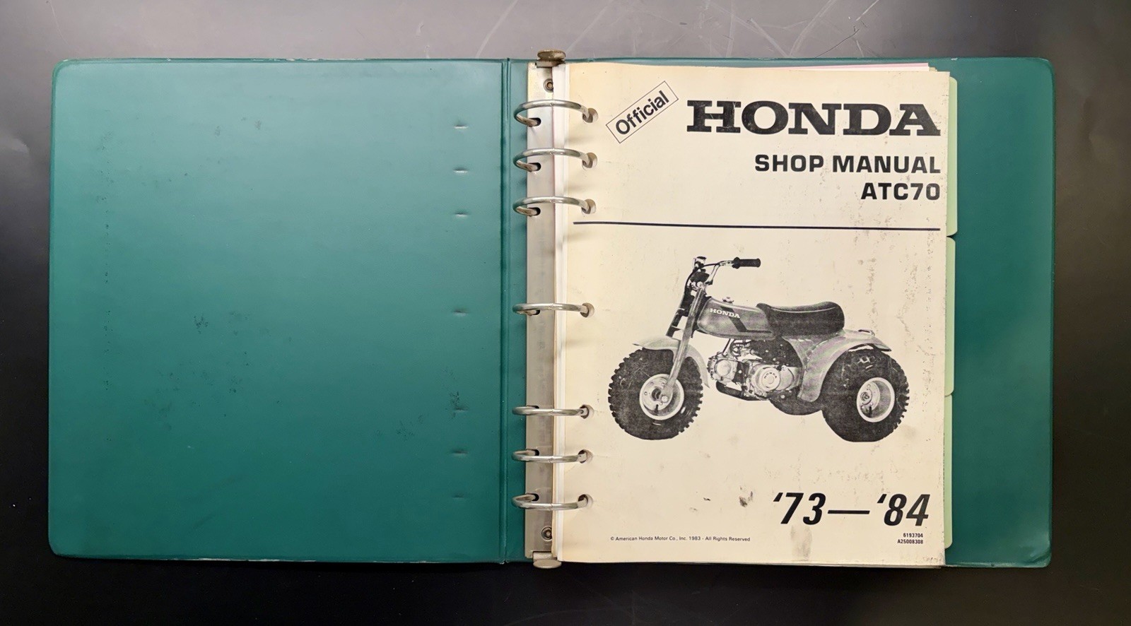 1973-84 Honda ATC70 Service Shop Repair Manual & Set-up Instructions - MWG