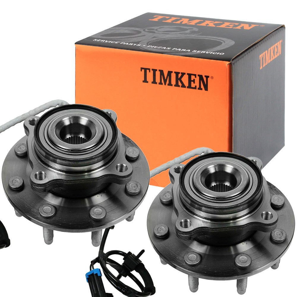 Pair TIMKEN Front Wheel Bearing Hub for Chevy Silverado GMC Sierra 2500 HD 4WD