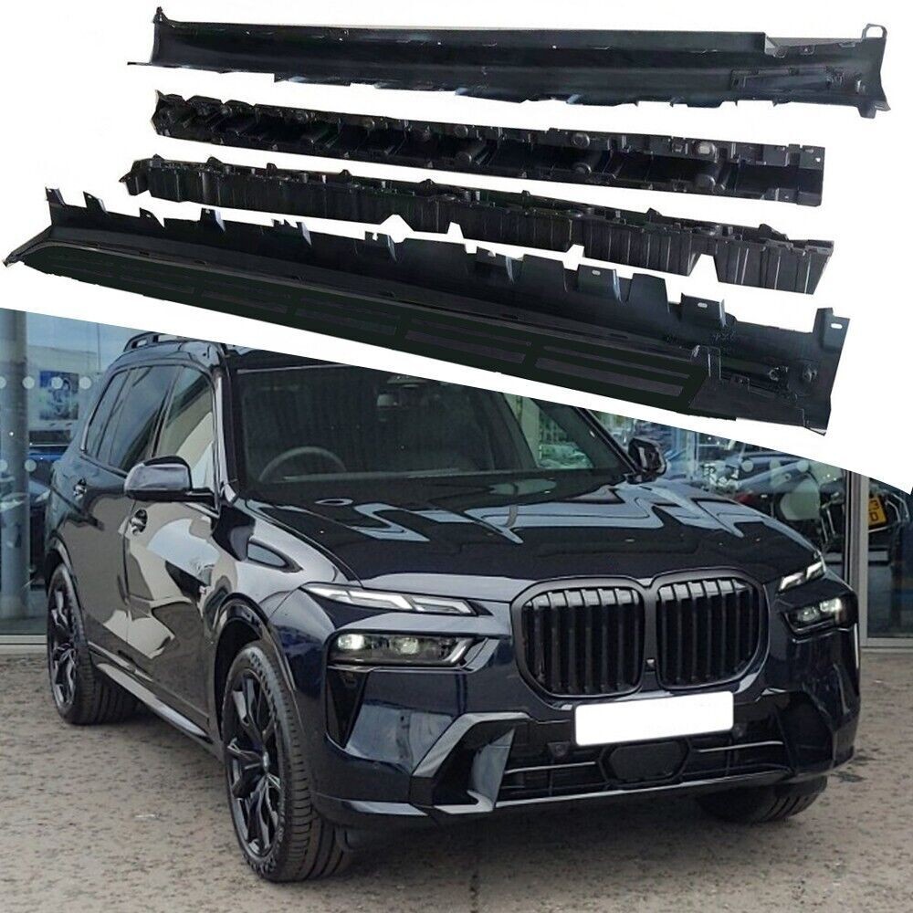 2x Side Steps Running Boards Nerf Bars for BMW X7 G07 2019-2025 All Black