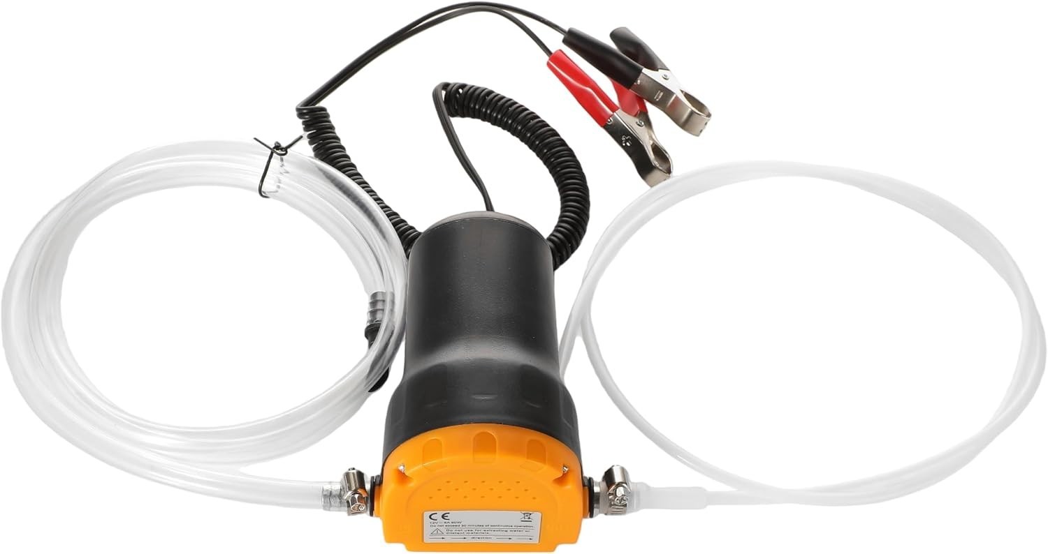 12V Electric Oil Extractor Pump for Engine Oil & Fluid Transfer 60W Auto Overloa