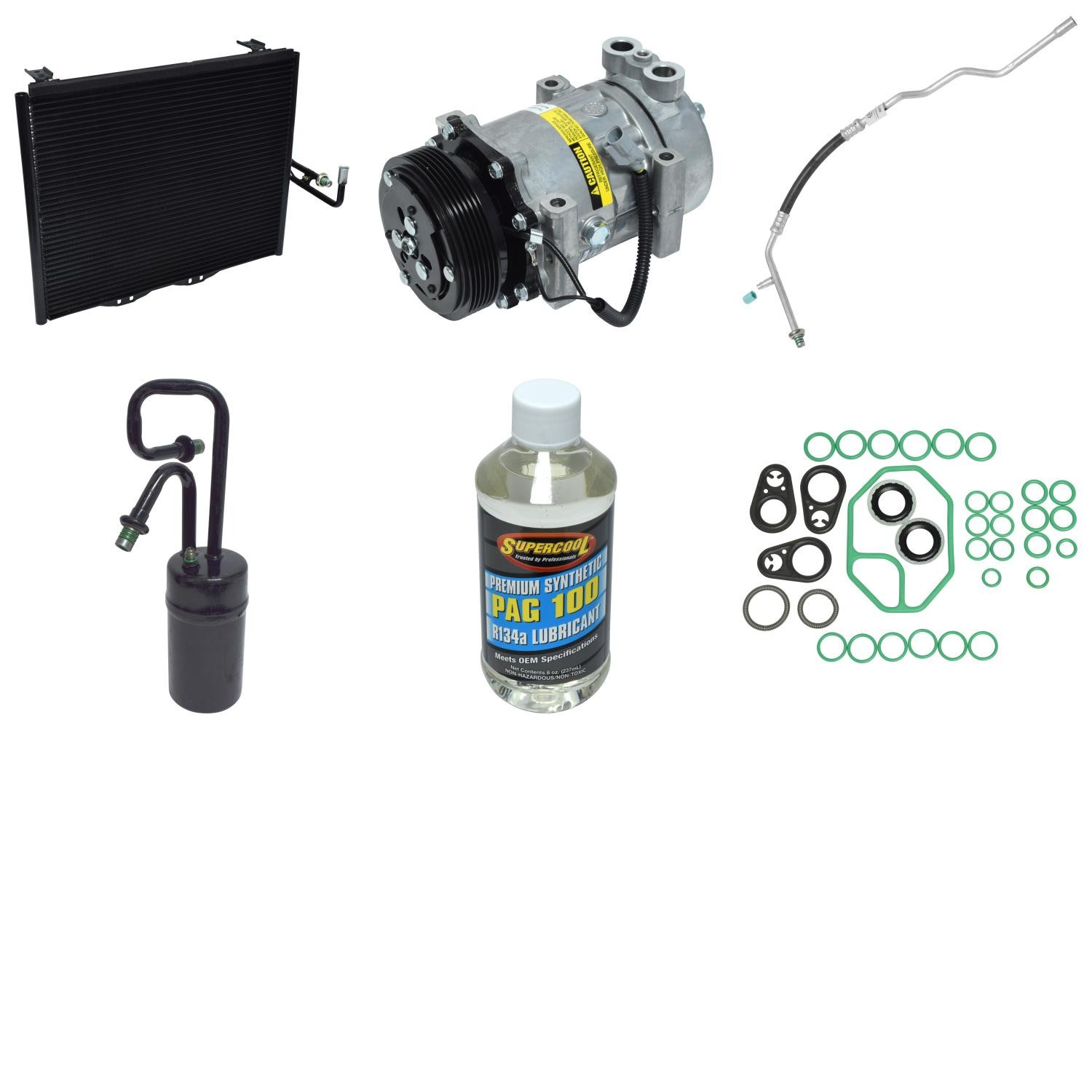 UAC KT 4907A A/C Compressor Kit For 97-98 Jeep Wrangler