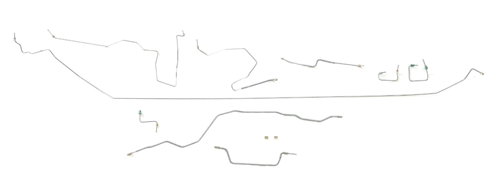 Full Car Brake Line Kit Fits 97-01 Cherokee Non ABS w/ Chrysler Rear - Stainless Full Car Brake Line Kit Fits 97-01 Cherokee Non ABS w/ Chrysler Rear - Stainless