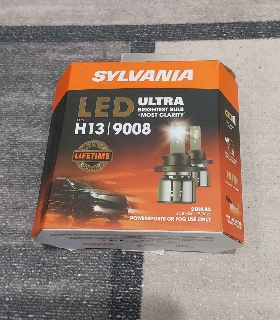 SYLVANIA H13 / 9008 LED Headlight Bulbs Ultra Bright (2 BULBS) NEW C4***