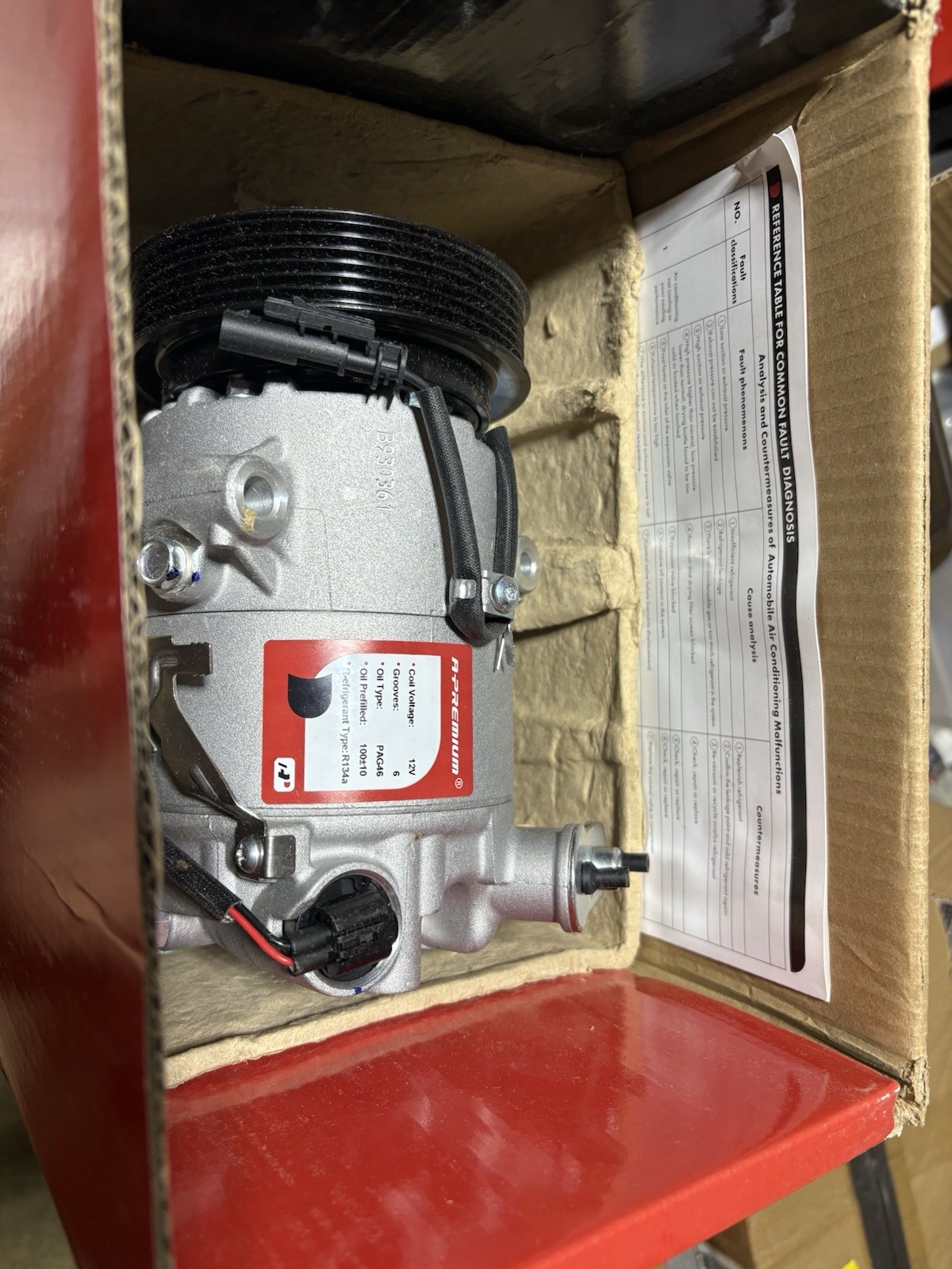 A-Premium AC Compressor with Clutch Chevrolet Cruze 1.4L 2011 Eco 2 Connectors A-Premium AC Compressor with Clutch Chevrolet Cruze 1.4L 2011 Eco 2 Connectors