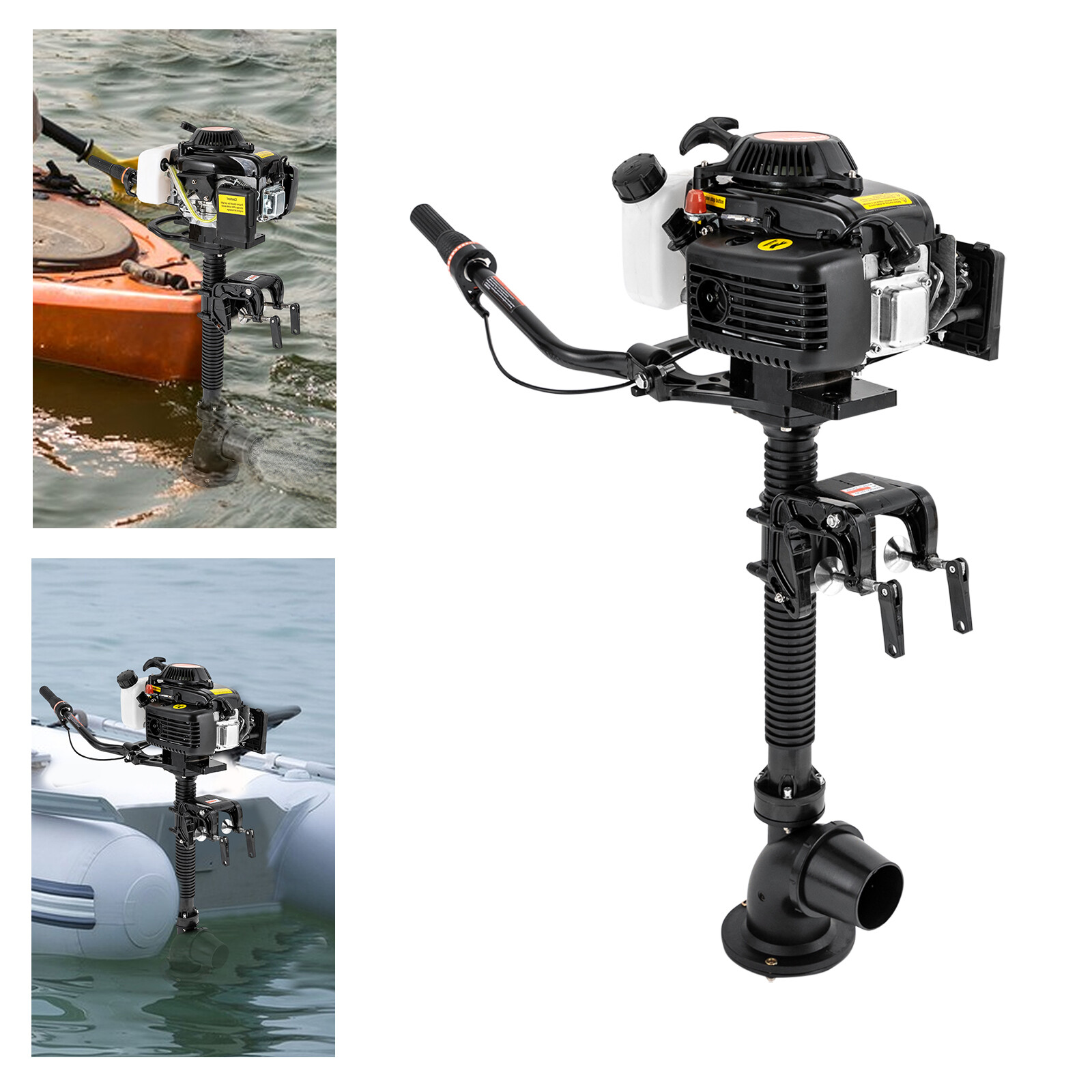 4 Stroke 4.0 Jet Pump Outboard Motor Marine 4hp Fishing Boat Engine Air Cooling