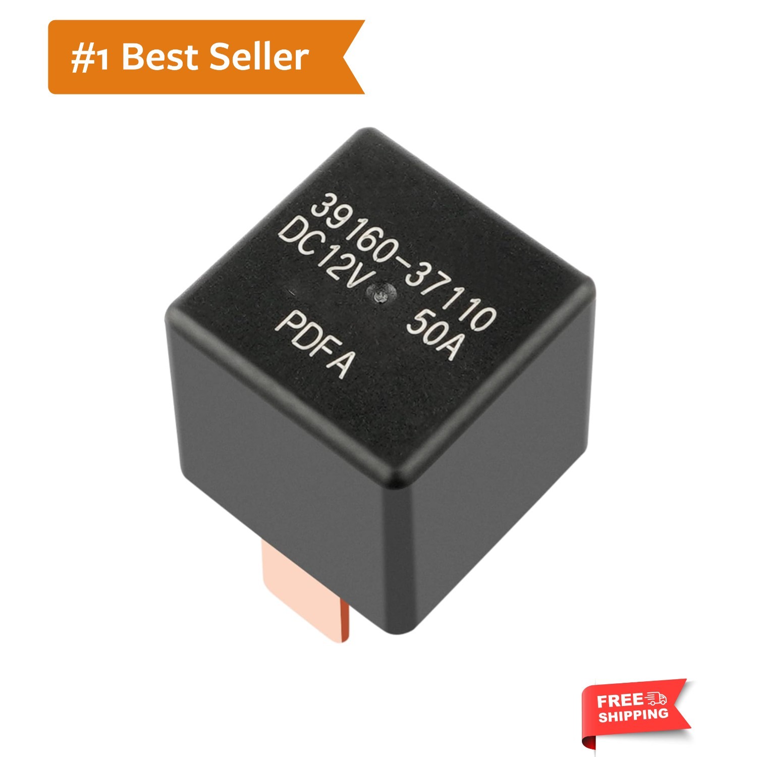 Robust 50A Relay for Automotive Use -  Certified with Quick Connections