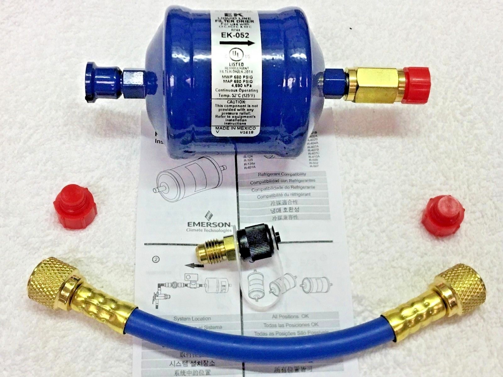 Recycle Refrigerant Recovery Unit PRE-FILTER & HOSE KIT, KIT B
