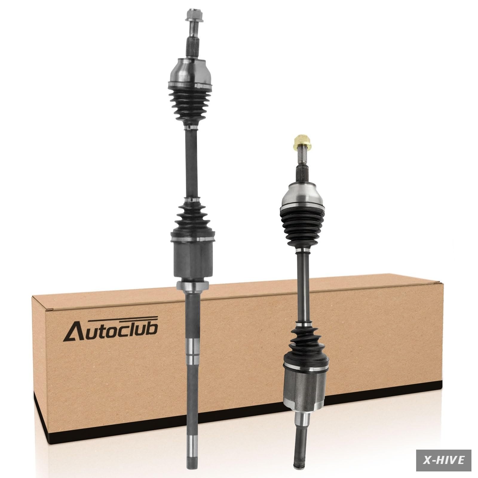 AUTOCLUB Half-Shaft Assemblies Pair Front CV Axles Compatible 2013-2019 AWD