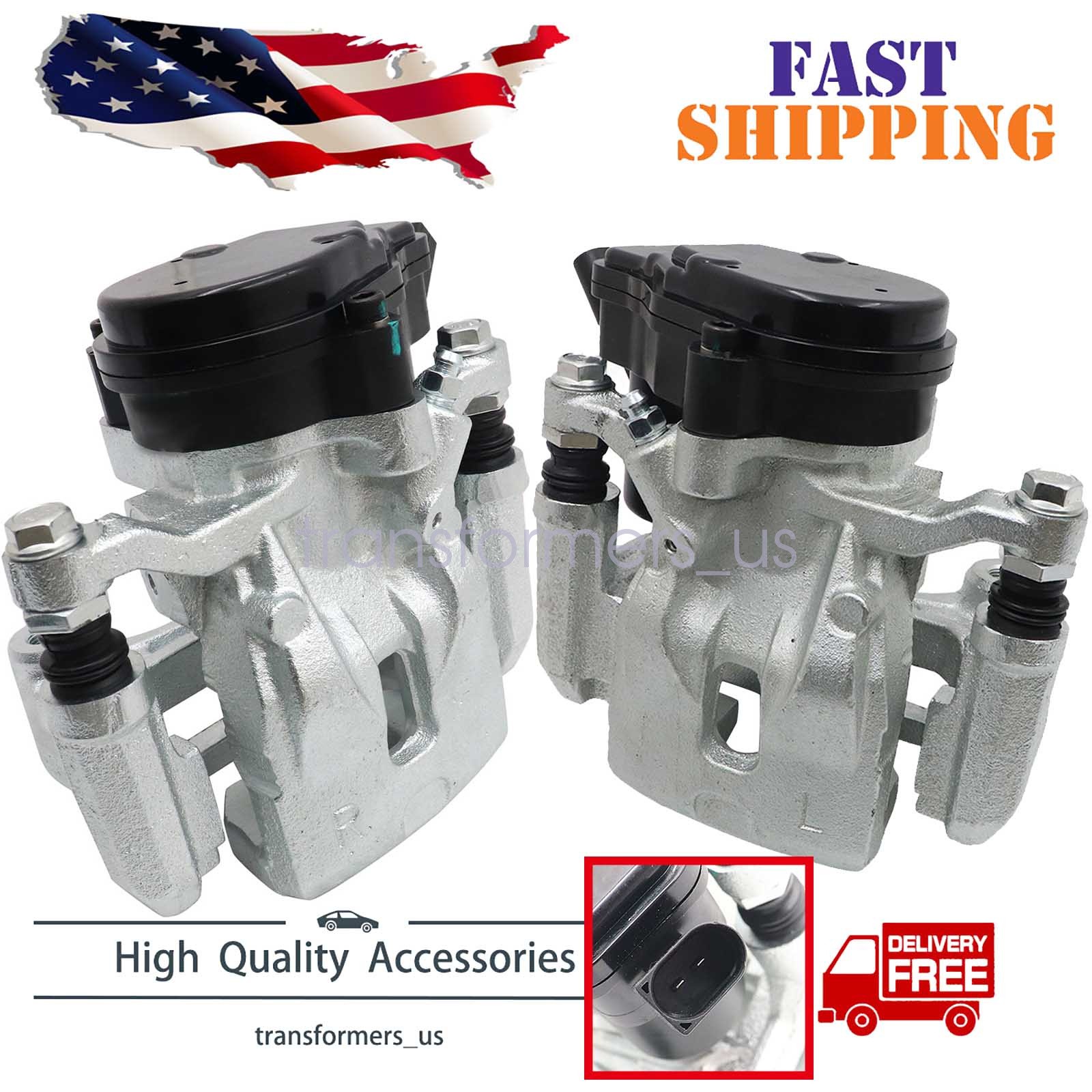 Rear 2pcs Disc Brake Caliper For Mazda CX-5 2016-2021 L4 2.5/2.0L With Motor