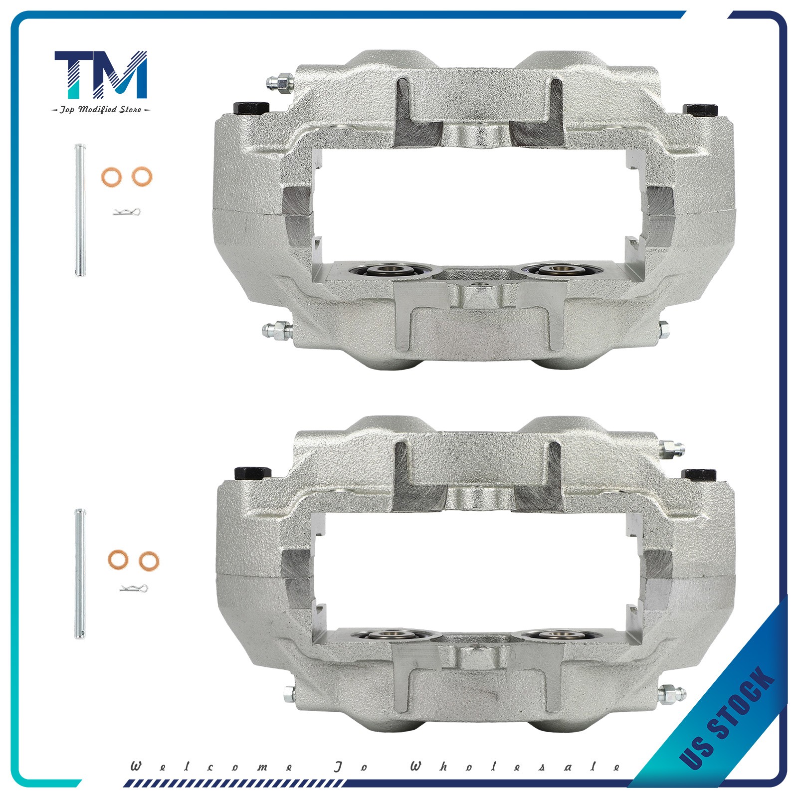 Pair Rear Brake Calipers For 1965 - 1967 &1969 - 1982 Chevrolet Corvette