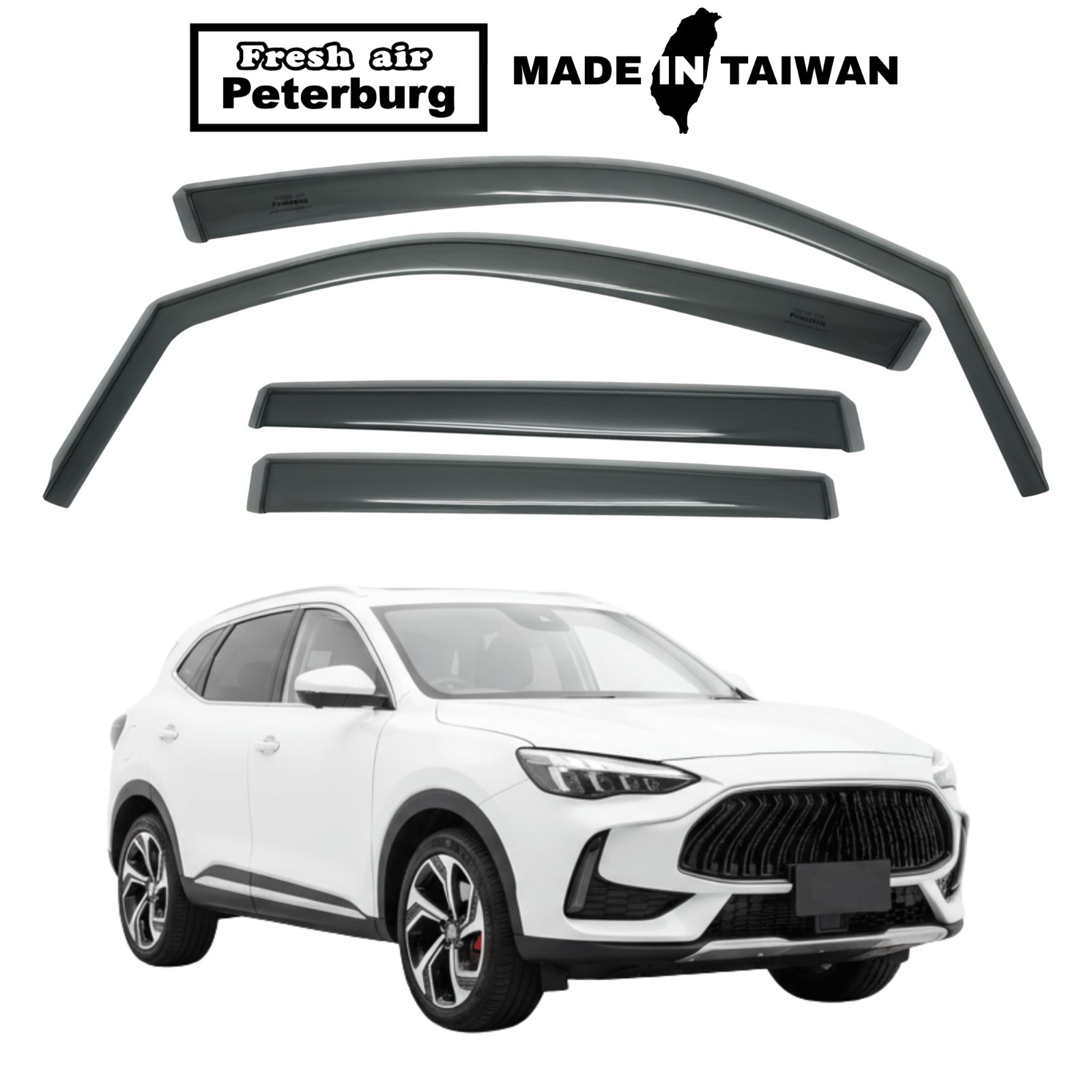 for MG Motor HS/PHEV 2018- IN-CHANNEL WIND DEFLECTOR 4PCS