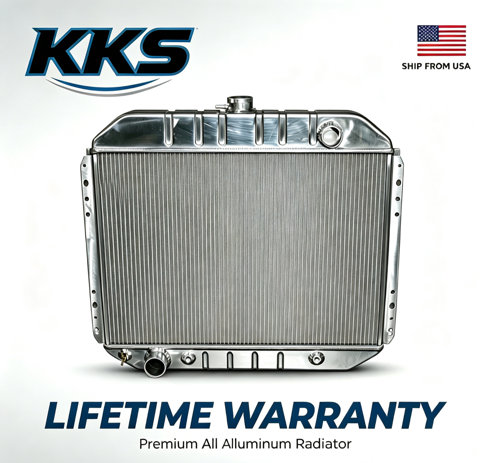 KKS 3 ROW RADIATOR FOR 1966-79 FORD TRUCK F-SERIES V8 F-100 150 250 350