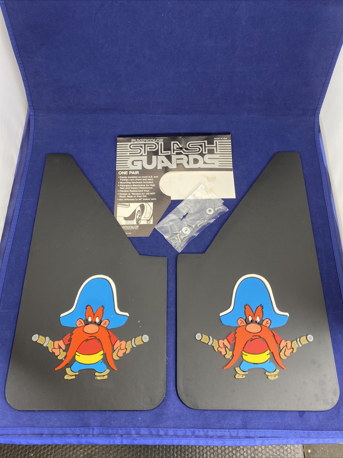 Vintage Yosemite Sam Splash Guards NOS 1970’s 1980’s Mud Flaps Plasticolor
